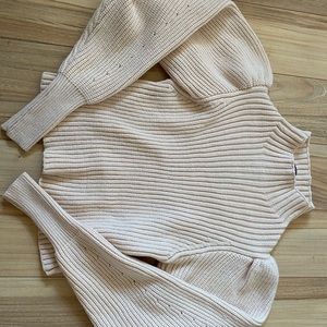 Chunky Ribbed High Neck Sweater